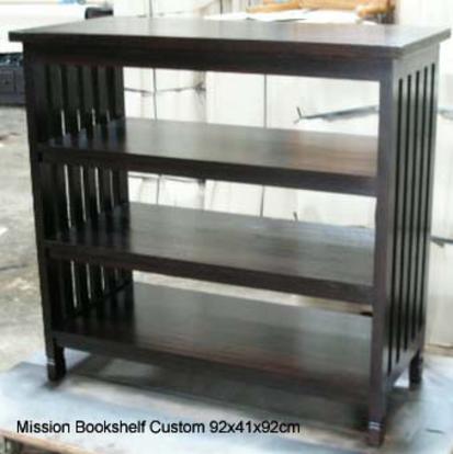 Mission Bookshelf custom 92x41x92cm